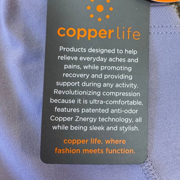 Copper Life By Tommy Copper Adjustable Waist Leggings Back Support Small NEW - Picture 7 of 13